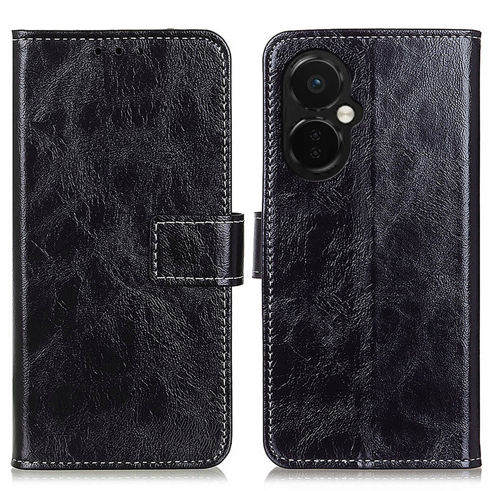 For OnePlus Nord CE 3 Lite 5G Nord N30 5G Phone Stand Cover PU Leather Retro Crazy Horse Texture Wallet Phone Case For OnePlus Nord CE 3 Lite 5G Nord N30 5G Phone Stand Cover PU Leather Retro Crazy Horse Texture Wallet Phone Case